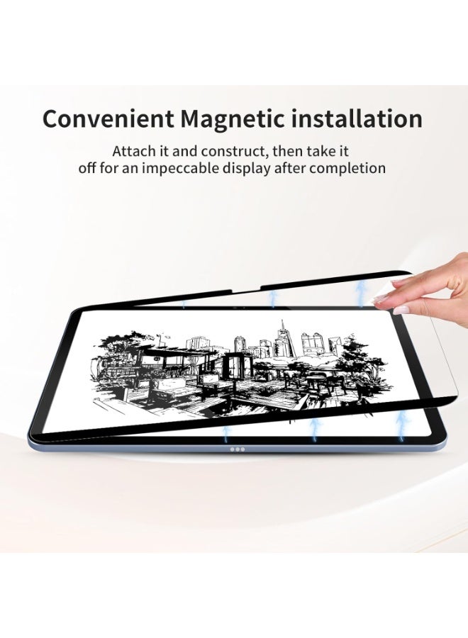 Paper-Feel Magnetic Screen Protector for  Lenovo Yoga Tab Plus 12.7 2025/Lenovo IdeaTab Pro 12.7 2025/Tab P12 12.7inch 2023/2025, Anti Glare & Detachable & Reusable Matte Film, Designed for Drawing, Writing - Image 2
